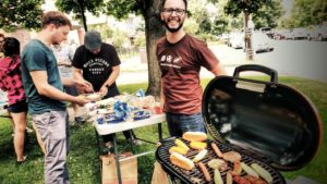 Grilling at Creative Density Coworking